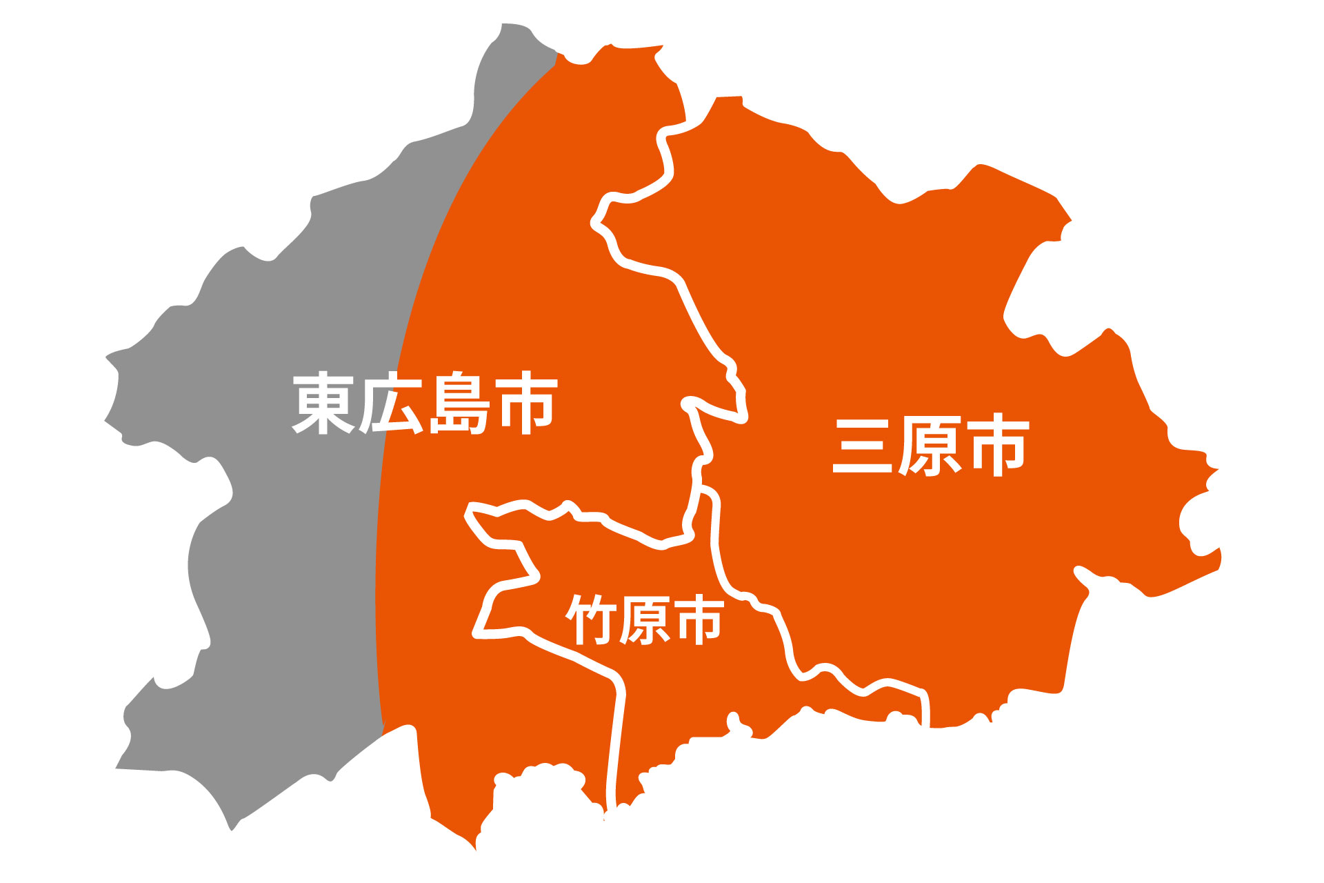対応エリアの地図
